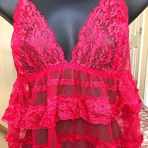 Victoria Secret Sheer Babydoll Set